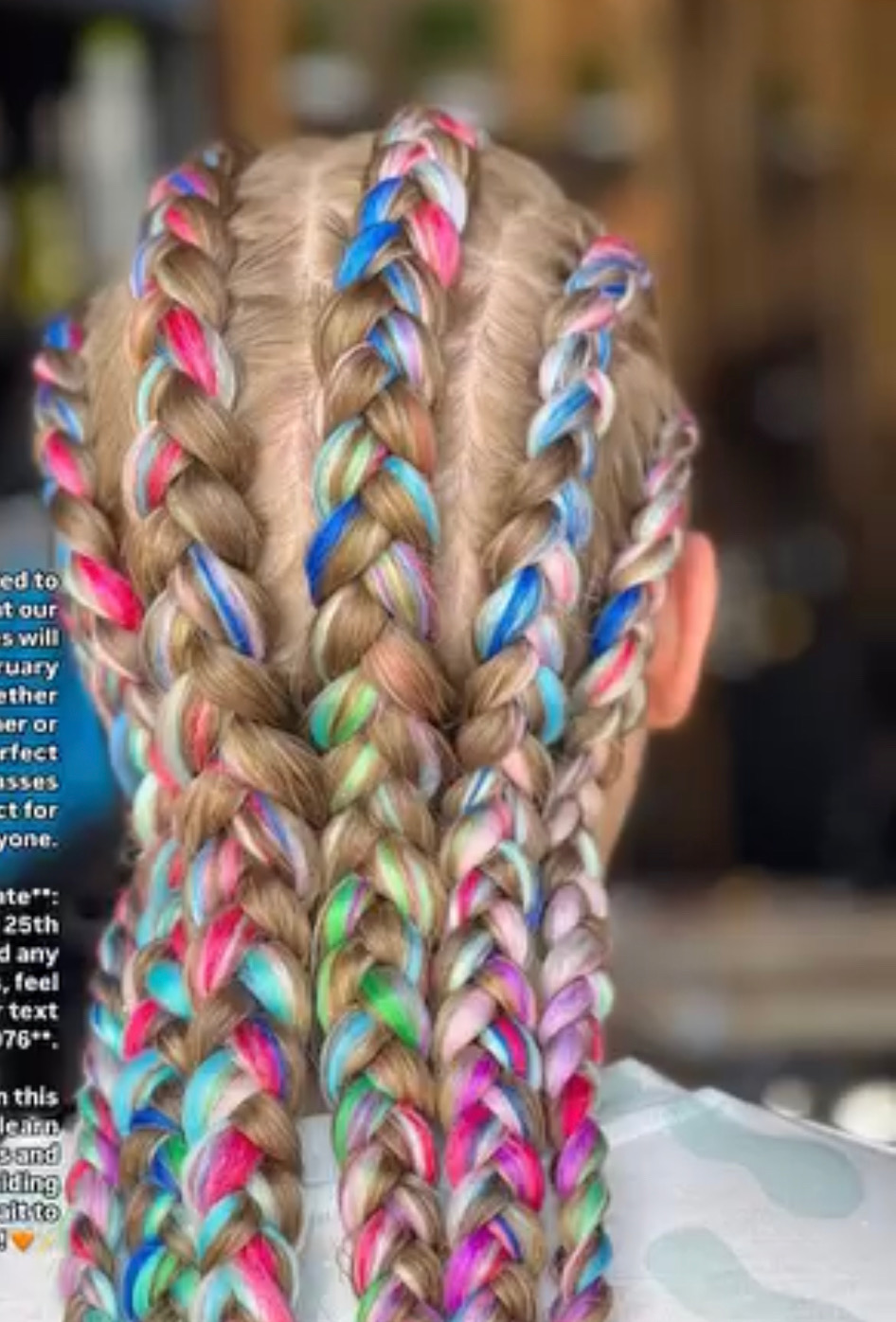 Cornrow and dutch braid styles at Chaltu's Salon