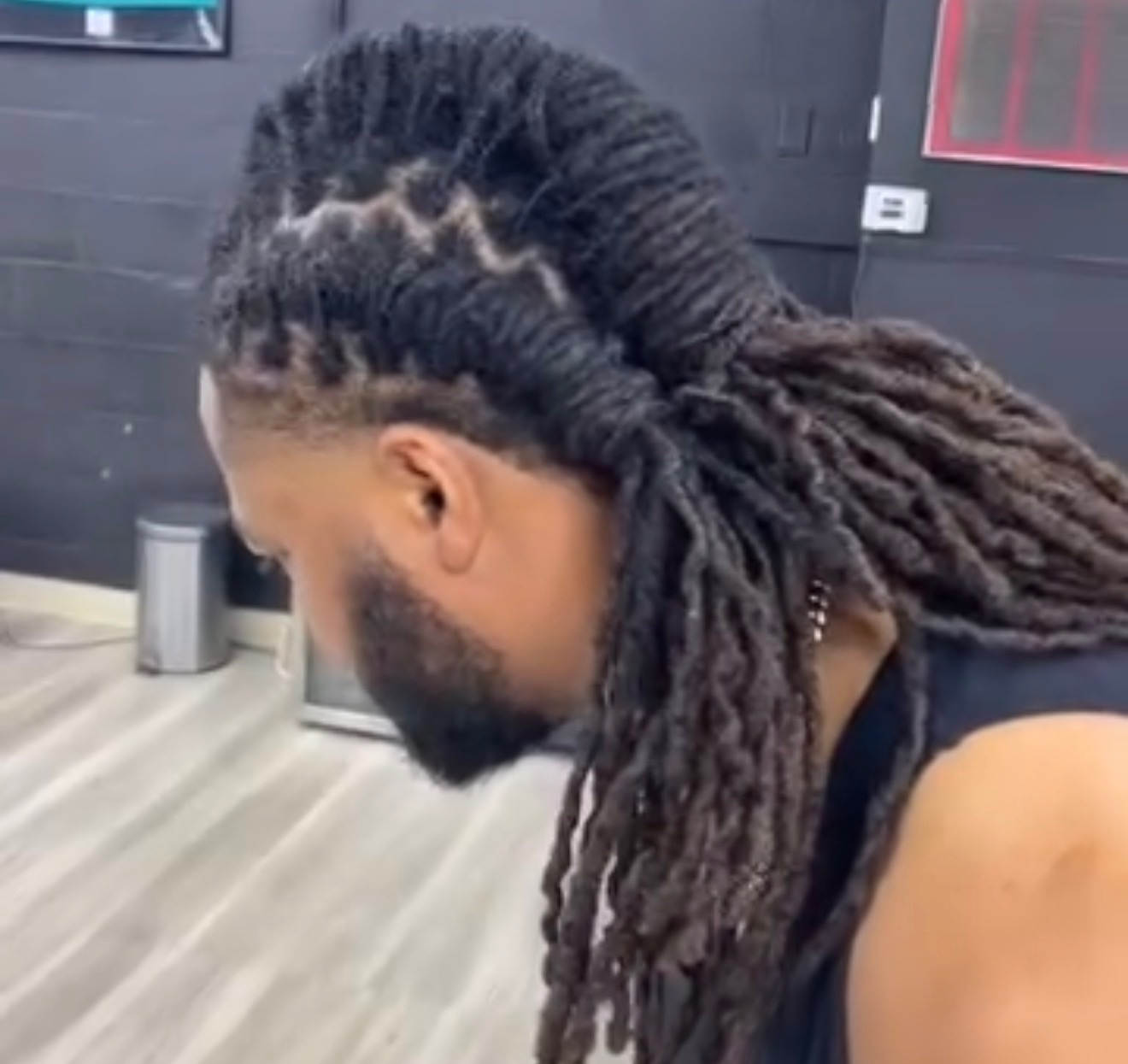 Loc re-twist and crochet locking at Chaltu's Salon