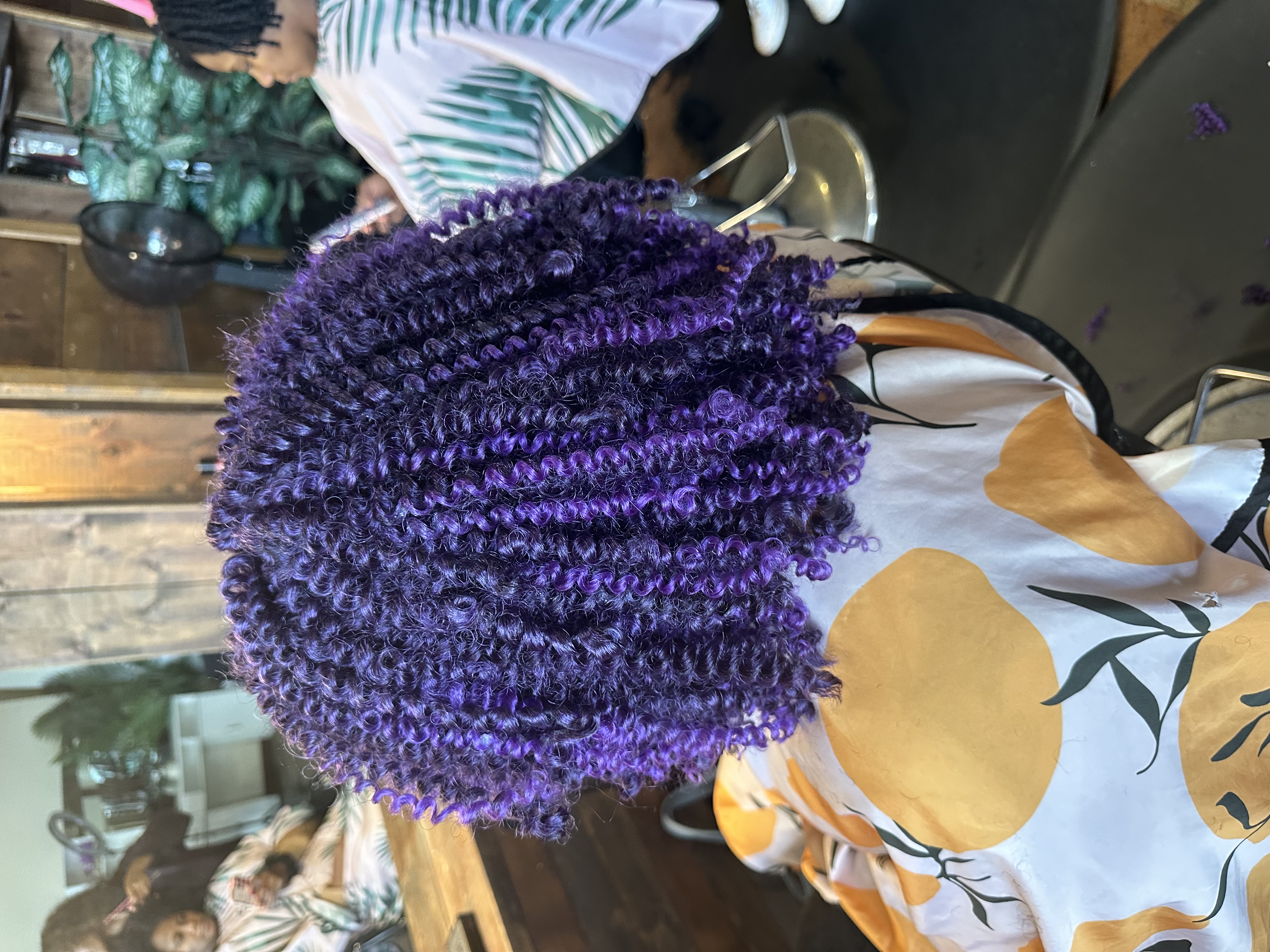 Sew-in and crochet styles at Chaltu's Salon
